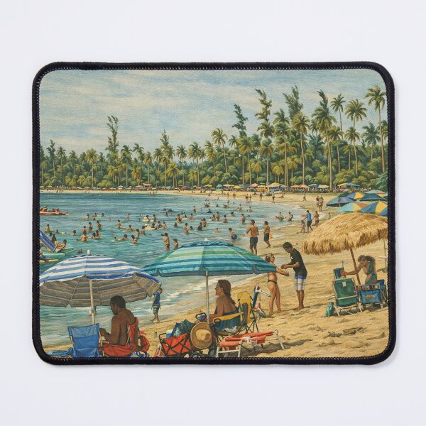 Item preview, The best beach of Puerto Rico - The Luquillo Beach - and close to the rainforest! designed and sold by www.elyunqueprints.store.