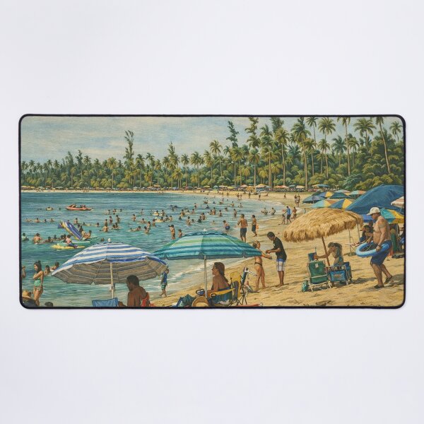 Item preview, The best beach of Puerto Rico - The Luquillo Beach - and close to the rainforest! designed and sold by www.elyunqueprints.store.