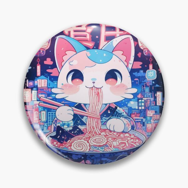 Item preview, Ramen Cyber Cat designed and sold by SkippyDesign.