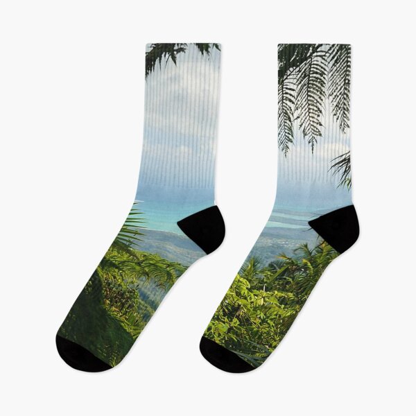 Item preview, View from El Yunque Rainforest over 2,000 feet of the ocean designed and sold by www.elyunqueprints.store.