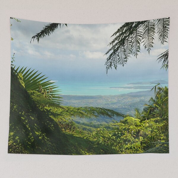 Item preview, View from El Yunque Rainforest over 2,000 feet of the ocean designed and sold by www.elyunqueprints.store.