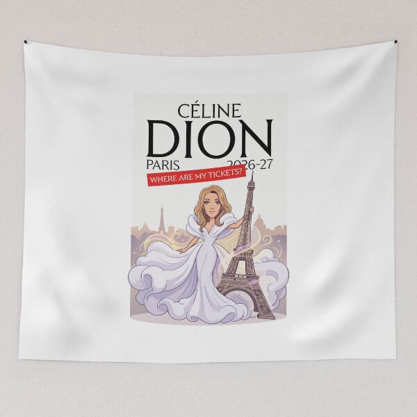 Item preview, Celine Dion Paris 2026 2027 Where are my tickets? designed and sold by tigrootiger.