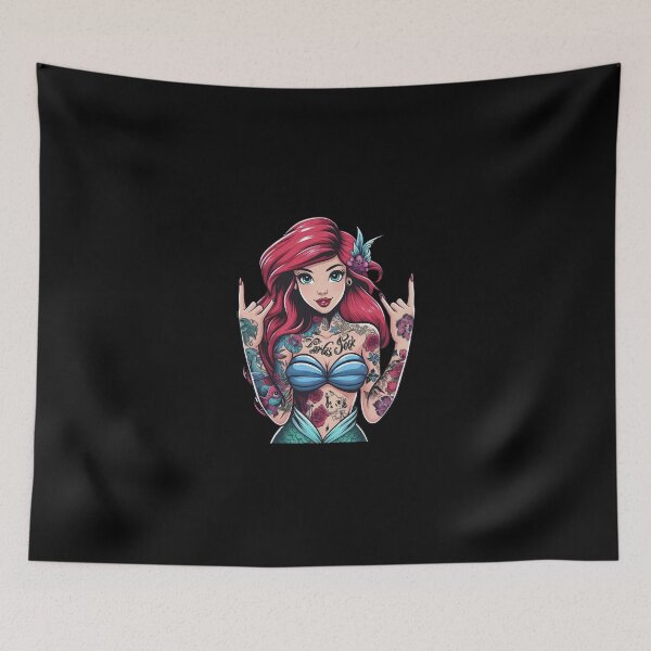 Item preview, Tattooed Ariel designed and sold by TMTD Productions.