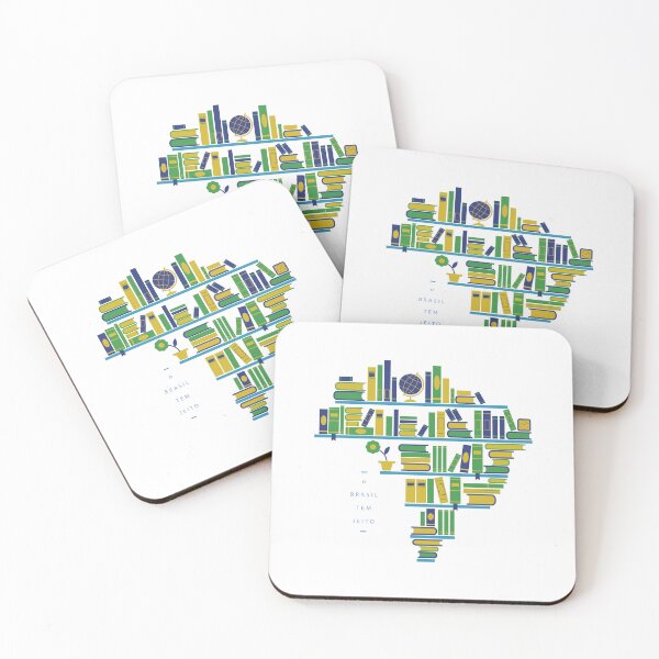 Item preview, O Brasil Tem Jeito - Brazil Map Bookcase T-Shirt designed and sold by RaymundoSouza.