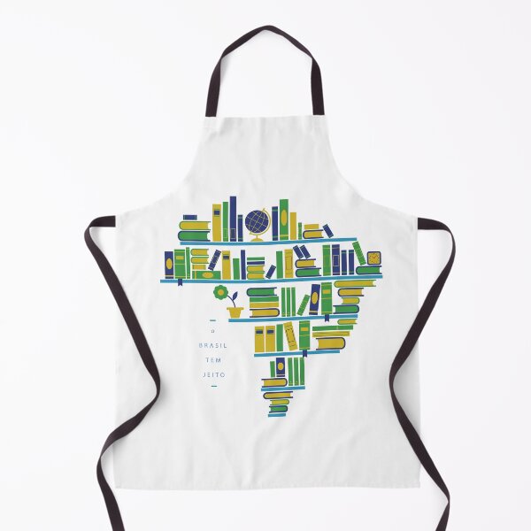 Item preview, O Brasil Tem Jeito - Brazil Map Bookcase T-Shirt designed and sold by RaymundoSouza.