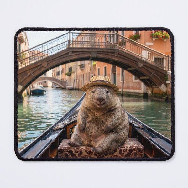 Item preview, Happy Wombat Takes a Gondola Ride designed and sold by Tridentulus.