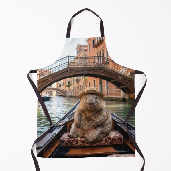 Item preview, Happy Wombat Takes a Gondola Ride designed and sold by Tridentulus.