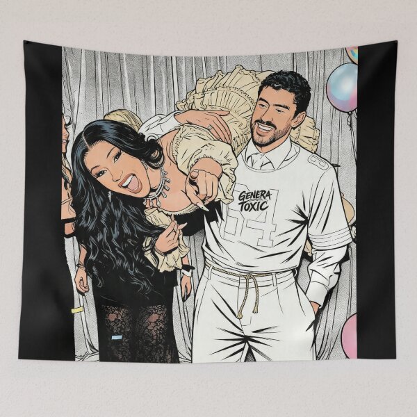 Item preview, Bad Bunny & Cardi B designed and sold by Amen For Anthony.