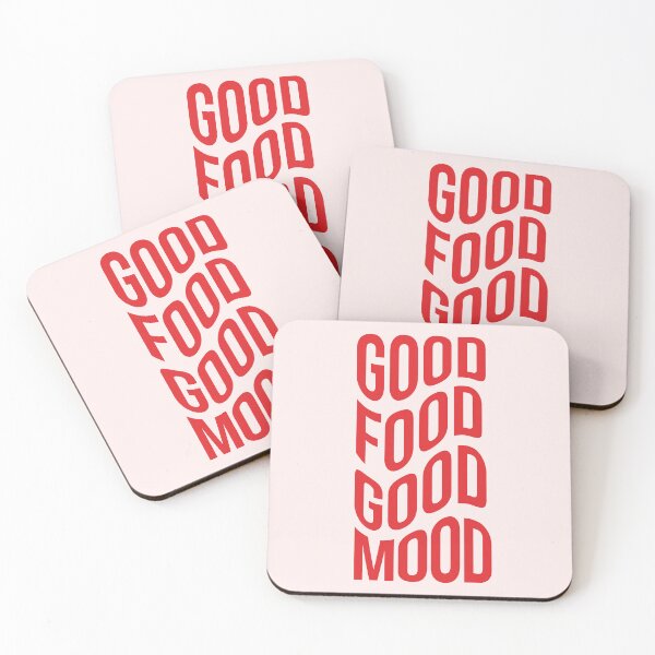Item preview, "Good Food Good Mood" Artwork for Foodies and Cooking Enthusiasts, Bold Typography Prints designed and sold by SpringTeaDesigns.