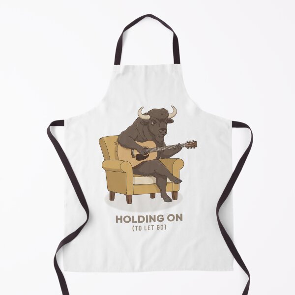 Item preview, Buffalo Playing Acoustic Guitar Retro Aesthetic designed and sold by Cozy Vintage Animal.