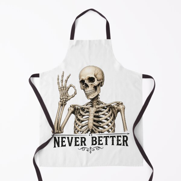 Item preview, Never Better Skeleton Funny Halloween Skull | Gothic Vintage Graphic Tee designed and sold by HectorStore11.
