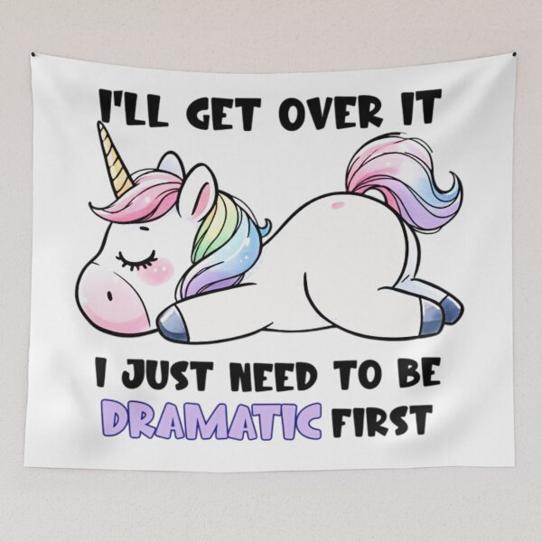 Item preview, Dramatic Unicorn designed and sold by INKRebelGraphic.