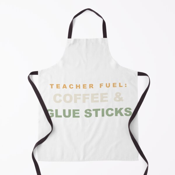 Item preview, Teacher Fuel Coffee and Glue Sticks - Funny Teacher designed and sold by RetroThreadWorks.