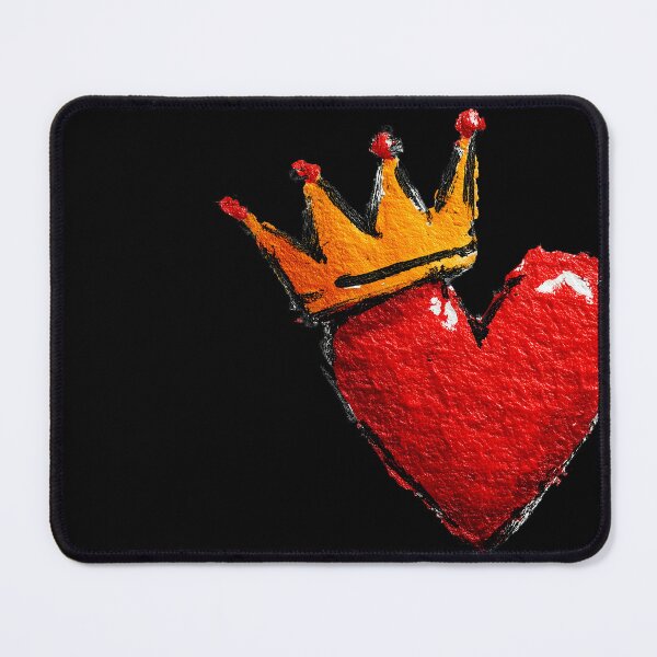 Item preview, Impasto Red Heart with Golden Crown designed and sold by colorful-white.