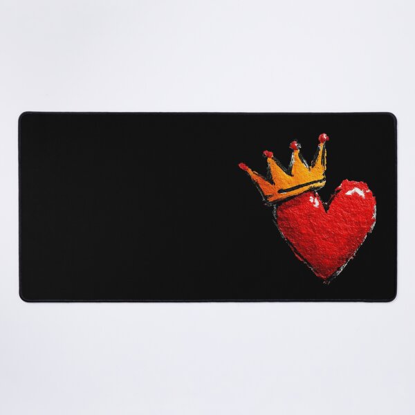 Item preview, Impasto Red Heart with Golden Crown designed and sold by colorful-white.
