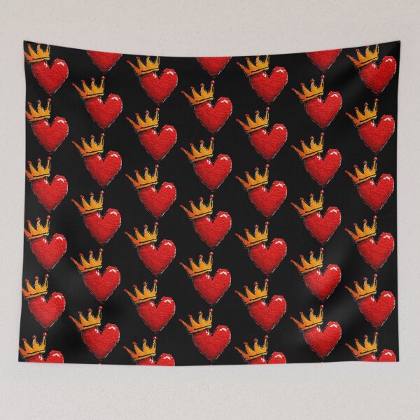 Item preview, Impasto Red Heart with Golden Crown designed and sold by colorful-white.