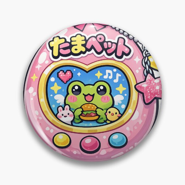 Item preview, Cute Tamagotchi Style Character Kawaii Y2K Retro Pink Girl Aesthetic designed and sold by ArtPrintPov.