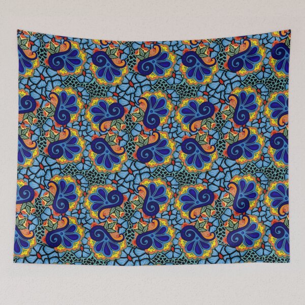 Item preview, Neon Talavera: Modern Folk Bloom designed and sold by ladyMorris.