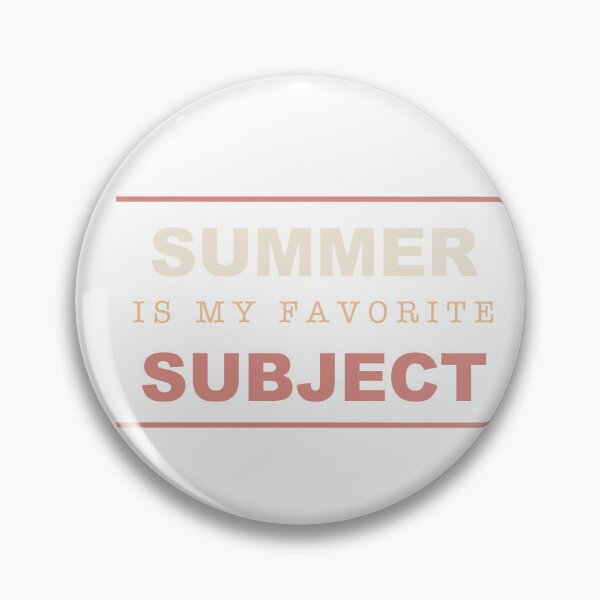Item preview, Summer Is My Favorite Subject - Funny Teacher designed and sold by RetroThreadWorks.