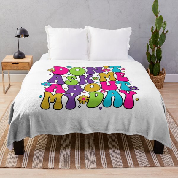 Item preview, Retro Groovy Don't Ask About My Day designed and sold by Soren Graft.