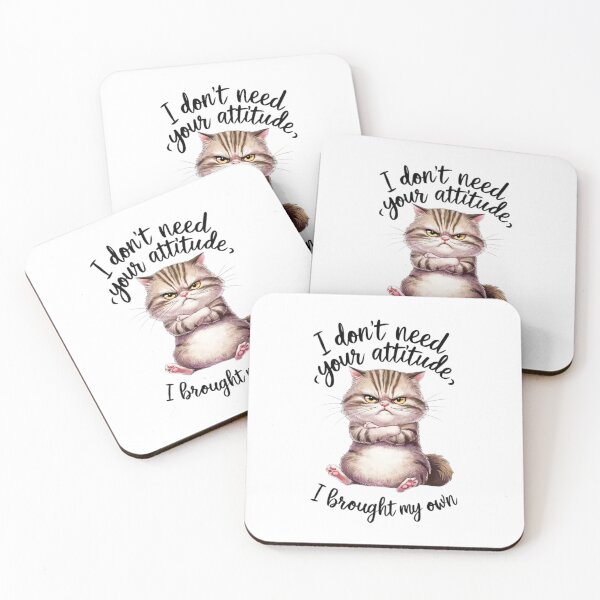 Item preview, Grumpy Cute Cat designed and sold by INKRebelGraphic.