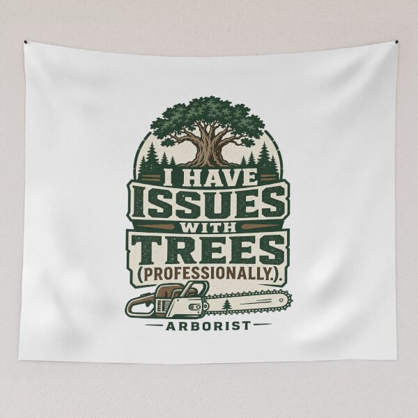 Item preview, Funny Arborist Vintage Tree Surgeon Chainsaw Tree Care Gift for Tree Climbers designed and sold by The Junto Shop.