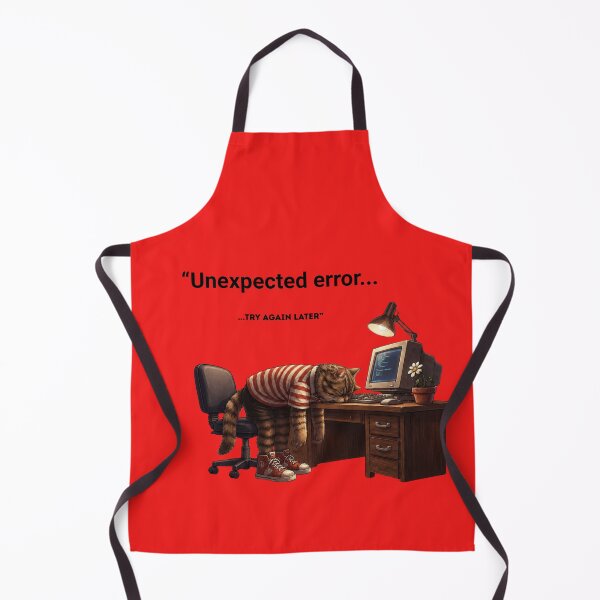 Item preview, Exhausted IT Cat Sleeping on Keyboard Unexpected Error Meme Art designed and sold by UmSkelig834.