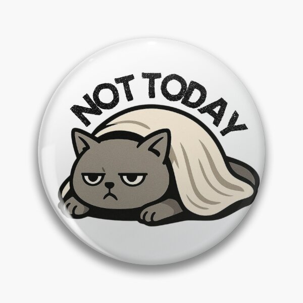 Item preview, Not Today – Grumpy Cat Under a Blanket Funny Cozy Introvert Aesthetic designed and sold by CosmicCutouts.