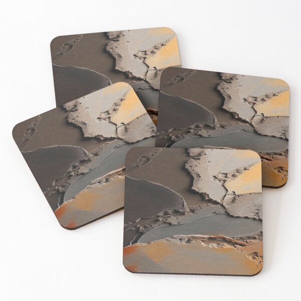 Item preview, Textured Earth Tone Abstract Landscape designed and sold by MHprinting.
