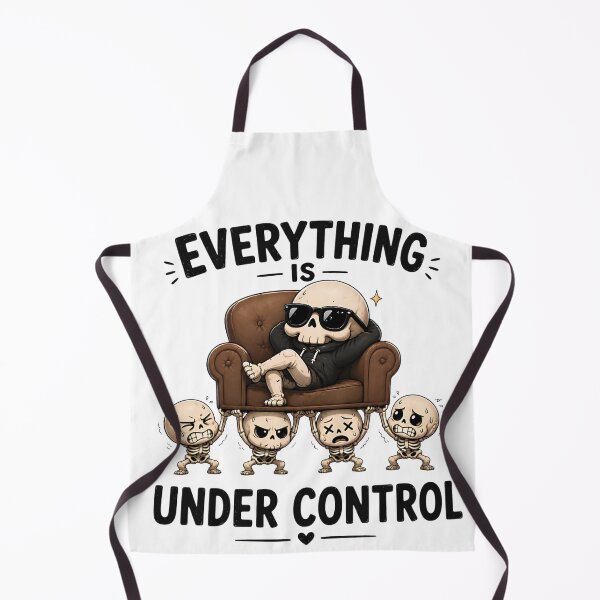 Item preview, Everything Is Under Control Funny Skeleton T-Shirt | Dark Humor Office Graphic Tee designed and sold by Ahmed-G-Designs.