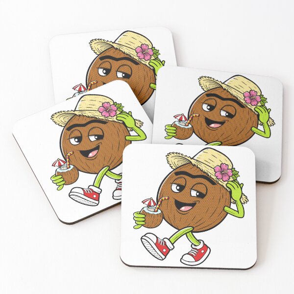 Item preview, Cute Summer Coconut Sticker designed and sold by ben.comictell.