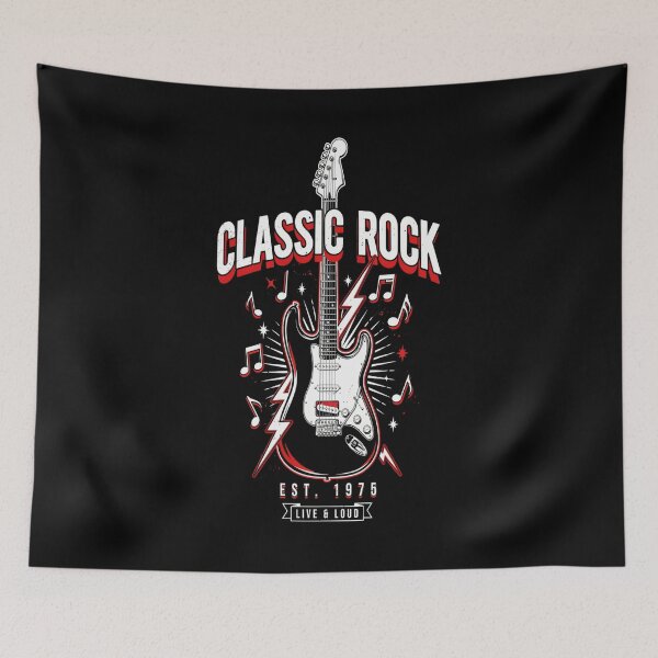 Item preview, Classic Rock – Electric Guitar EST 1975 Live & Loud Design designed and sold by Midnight Veil Designs.