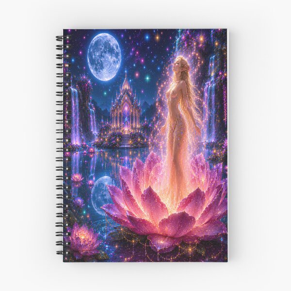 Item preview, Moonlit Lotus Sanctuary – Enchanted Elven Fantasy Garden | Home & Living     designed and sold by DigiArt8Design.