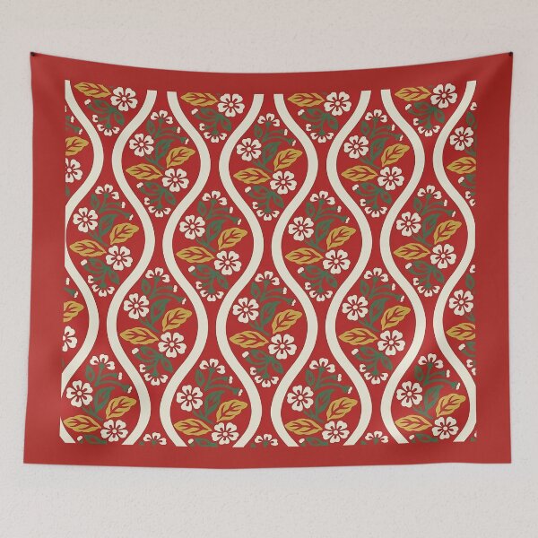 Item preview, Red Floral Pattern designed and sold by The Ravens Ballad.