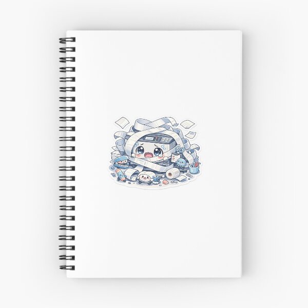 Item preview, Printer Meltdown Sticker Kawaii Office Aesthetic for Remote Workers, Students & Office Humor designed and sold by CutePrintCorner.