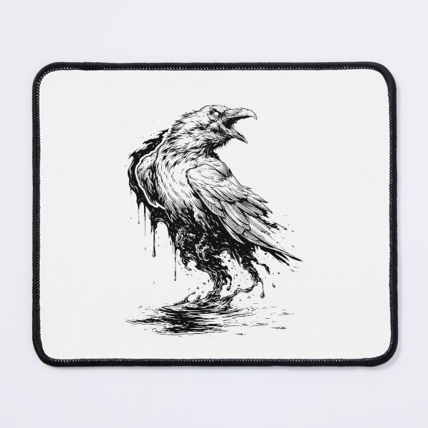 Item preview, Raven Gothic Vintage Engraving designed and sold by Mystic & Celestial Art.