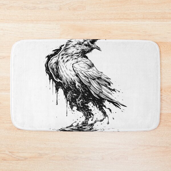 Item preview, Raven Gothic Vintage Engraving designed and sold by Mystic & Celestial Art.