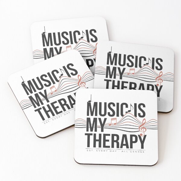 Item preview, Music Is My Therapy – Soundwave Music Lover Design designed and sold by Midnight Veil Designs.