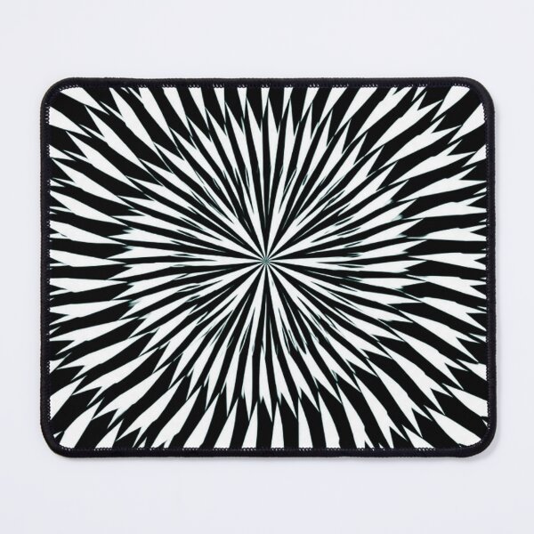 Item preview, Bali Black and White Geometric Starburst Mandala designed and sold by Myra365Art.