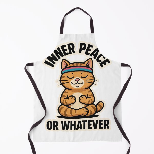 Item preview, Inner Peace, or Whatever – Meditating Cat Funny Zen Aesthetic Design designed and sold by CosmicCutouts.