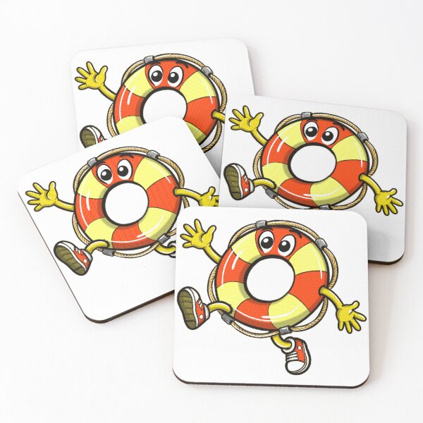 Item preview, Cute Summer Lifebuoy Sticker designed and sold by ben.comictell.