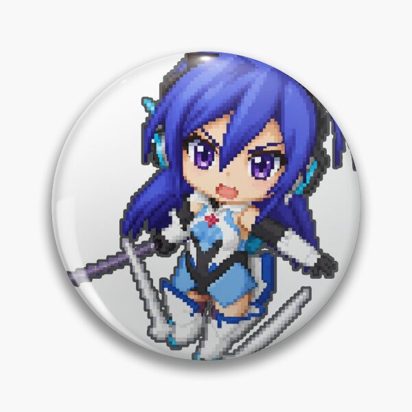 Item preview, pixel art illustration Tsubasa Kazanari Chibi Senki Zesshou Symphogear pixel art illustration designed and sold by sabartgunpla.