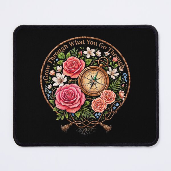 Item preview, grow through what you go through Motivational Quote Inspiration designed and sold by gear-posters.