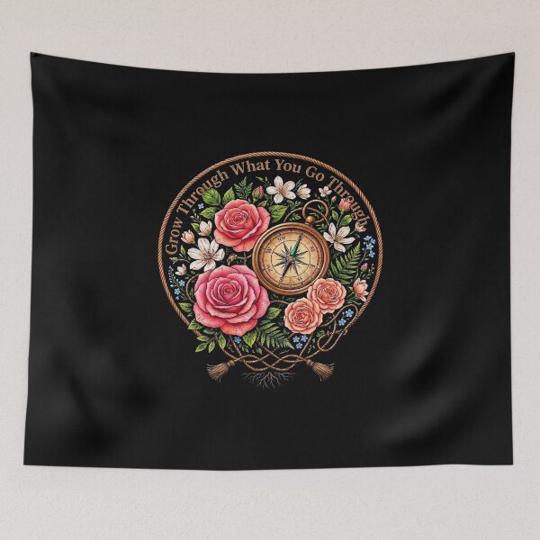 Item preview, grow through what you go through Motivational Quote Inspiration  designed and sold by gear-posters.