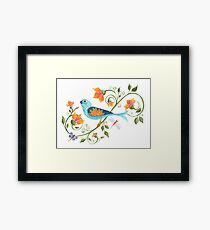 Bird on a Vine Framed Print