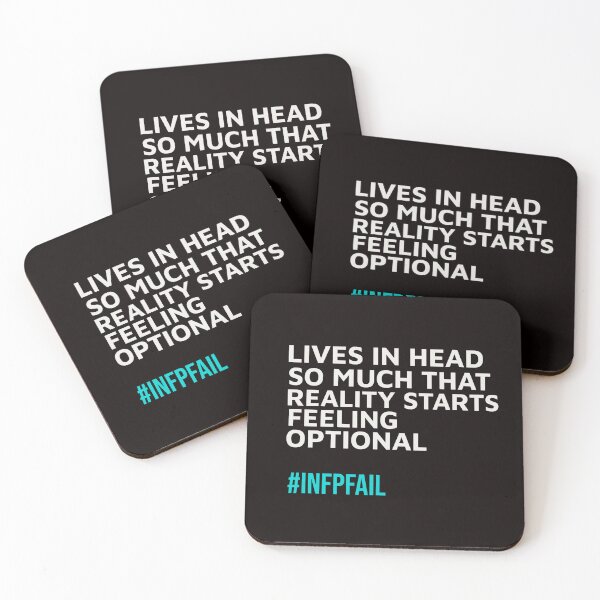 Item preview, INFP REALITY STARTS FEELING OPTIONAL | MBTI LIFE FAILS SERIES – INFP PERSONALITY EDITION designed and sold by WitLounge.