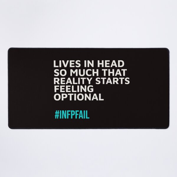 Artikelvorschau, Die Realität für INFPs fühlt sich plötzlich optional an | MBTI-Serie: Lebensfehler – INFP-Persönlichkeitsausgabe entworfen und verkauft von WitLounge.