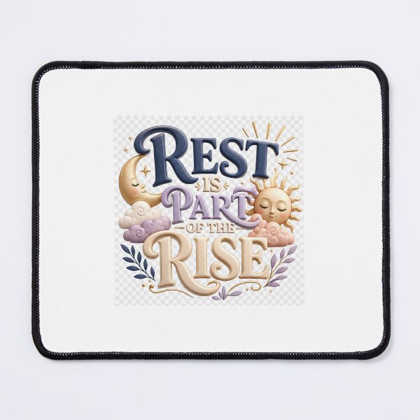 Item preview, Rest Is Part of the Rise – Calming 3D Motivational Typography designed and sold by TaiwoDesigns.