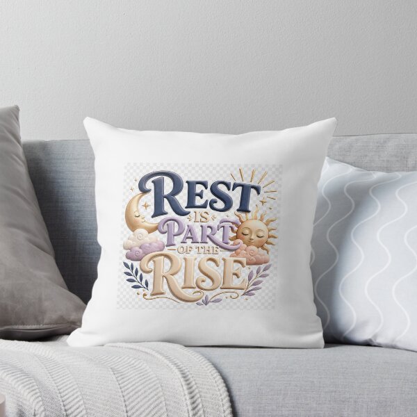 Item preview, Rest Is Part of the Rise – Calming 3D Motivational Typography designed and sold by TaiwoDesigns.