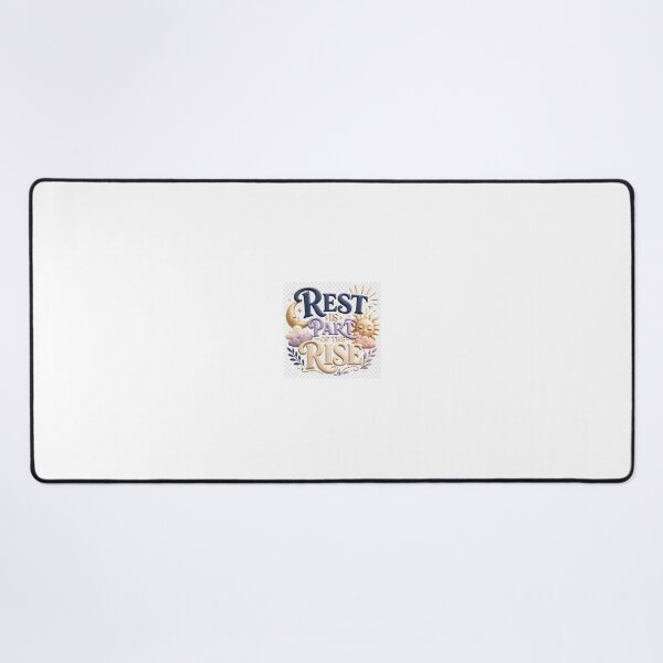 Item preview, Rest Is Part of the Rise – Calming 3D Motivational Typography designed and sold by TaiwoDesigns.